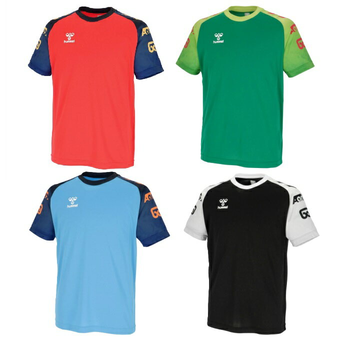 ヒュンメル hummel ハンドボールウェア 半袖シャツ メンズ ハンドボール EURO H/Sプラクティスシャツ H..