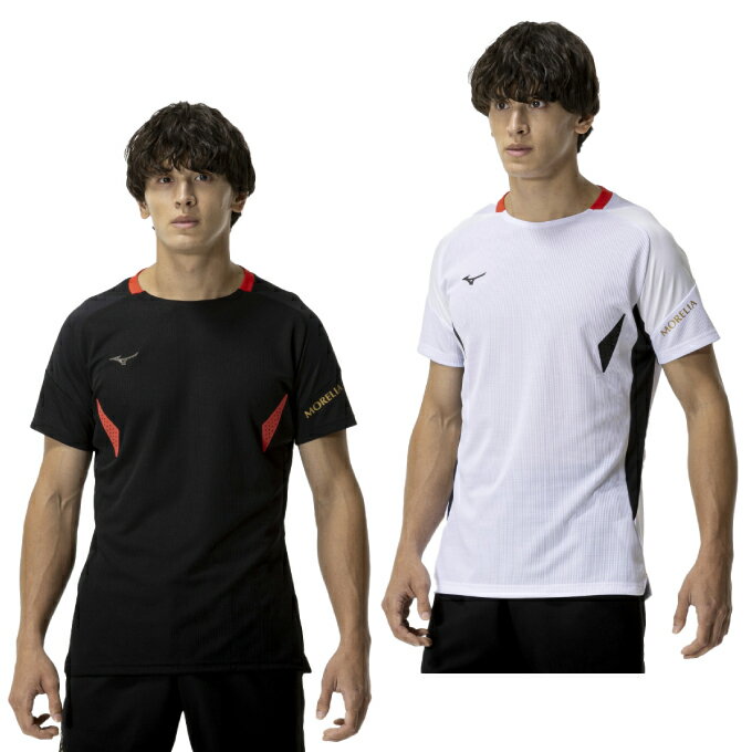 【全品対象最大10%OFFクーポン 2025/11/30 0:00〜12/11 1:59】ミズノ サッカーウェア プラクティスシャツ 半袖 メンズ ON モレリ...