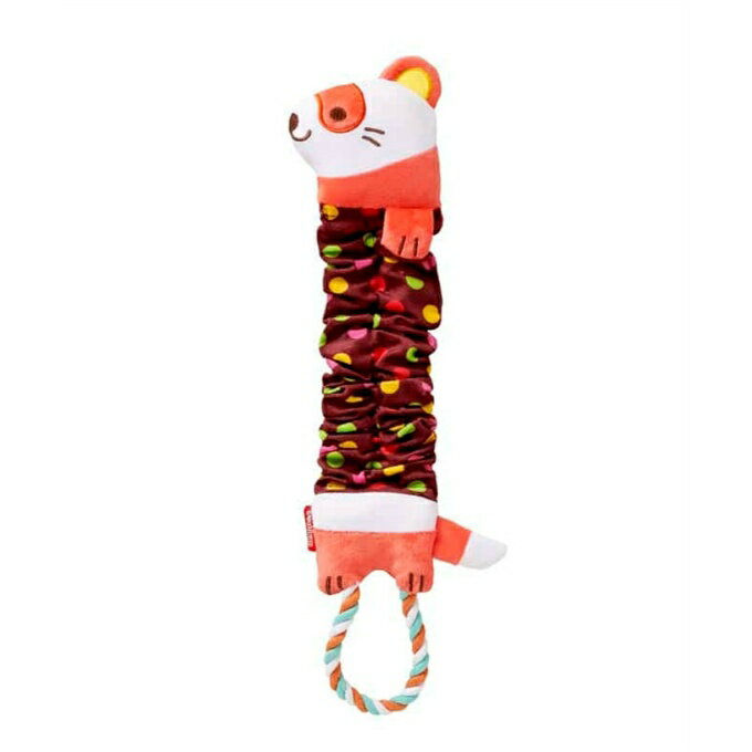 乐天商城 - 犬用 おもちゃ ろんぐるみ フェレット BA3425 ロング ロープ付き 笛付き ボンビアルコン bonbi TOY【返品不可】【ご自宅配送限定】‥