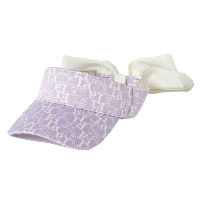 【全品対象最大10％OFF！11/20 20:00〜11/27 1:59】フィラ FILA ゴルフ サンバイザー レディース タイポ柄リボンサンバイザー 755-903