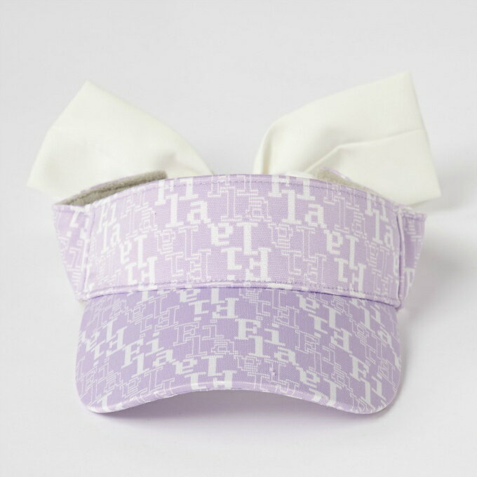 【全品対象最大10％OFF！11/20 20:00〜11/27 1:59】フィラ FILA ゴルフ サンバイザー レディース タイポ柄リボンサンバイザー 755-903