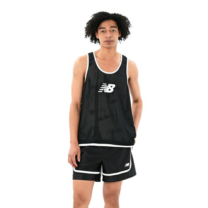 ニューバランス バスケットボールウェア ノースリーブ メンズ In Game Reversible Mesh Jersey MT51608BK new balance