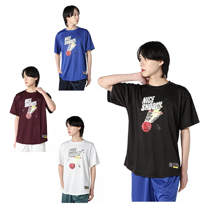 スリーポイント ThreePoint バスケットボールウェア 半袖シャツ メンズ ゲームロゴ半袖Tシャツ TP570413D03