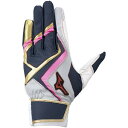 【全品対象最大10%OFFクーポン!7/13 10:00〜7/15 23:59】ミズノ 野球 バッティンググローブ 両手用 メンズ ウィルドライブ レッド 1E...