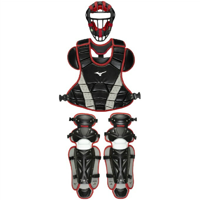 ミズノ キャッチャープロテクター 少年軟式 ジュニア 小学生軟式ゴムソフト捕手防具3点セット 1DJPC01809 MIZUNO