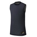 ミズノ 野球 アンダーシャツ ノースリーブ メンズ レディース ミズノプロ 汗処理 通気 KUGEKI ICE ローネック 12JACQ2214 MIZUNO