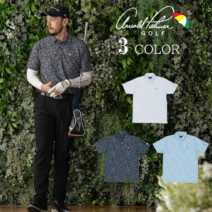 アーノルドパーマー arnold palmer ゴルフウェア ポロシャツ 半袖 メンズ クレーターウ