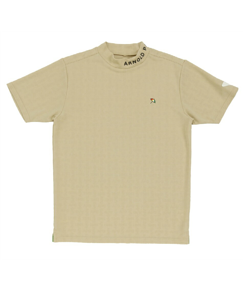 美品1piu1uguale3GOLF/レディース用モックネックシャツ/ベージュ1 美品1piu1uguale3GOLF/レディース用モックネックシャツ/ベージュ