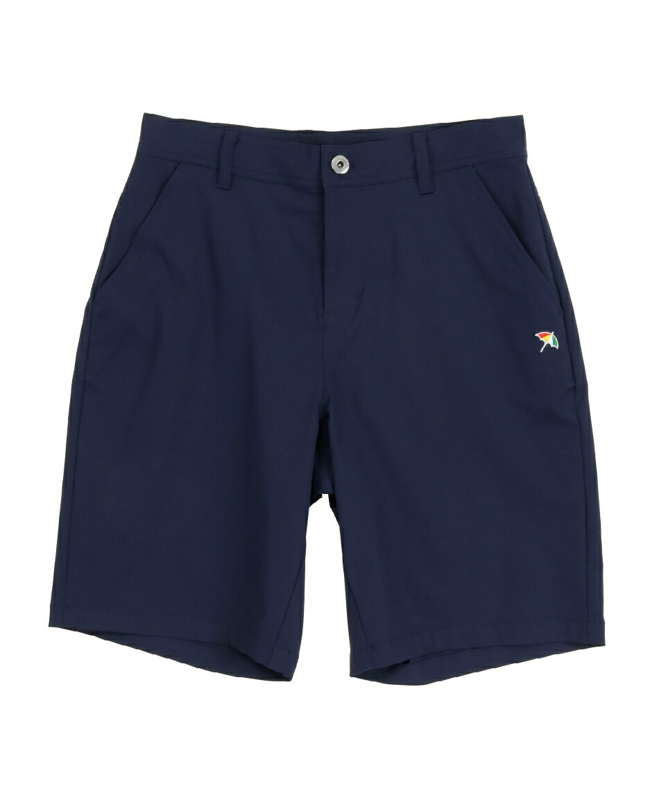 Malbon ゴルフショートパンツ 幾何学柄 ブルー×イエロー 爽やか配色✨美品 Malbon ゴルフショートパンツ 幾何学柄 ブルー×イエロー 爽やか配色