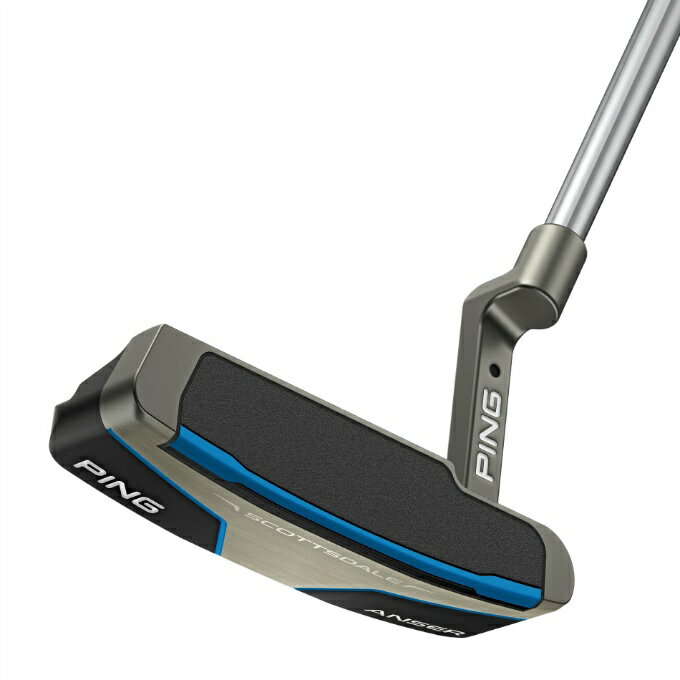 新PEBAX(ペバックス)インサート搭載でやわらかいのに、転がる PING史上最も勝利したパター PINGの代表的なモデルのアンサー。ピン型の発祥とも言われるアンサーパターに最新のPEBAXインサートを採用し、抜群の転がりへ ■ヘッドタイプ：ANSER ( アンサー ) ■長さ(インチ)：33、33.5、34、34.5、35 ■ヘッド素材：17-4SS、PEBAXインサート ■ストロークタイプ：ヒール・トゥ・バランス ( SEMI ARC ) ■フェース：新PEBAXインサート ■調整可能ライ角（°）：±4 ■ヘッド重量(g)：345 ■標準ライ角（°）：70 ■標準ロフト角（°）：3 ■標準シャフト長(インチ)：34 ■標準グリップ：PING SPST TOUR 2.0 PT BLUE ■付属品：専用ヘッドカバー付 ※SCOTTSDALEシリーズのみ装着可能 ※シャフト長は31～36インチの範囲でカスタム対応可能です。 ( CRAZ-E CBのみ38～45インチ ) 検索ワード：アンサー
