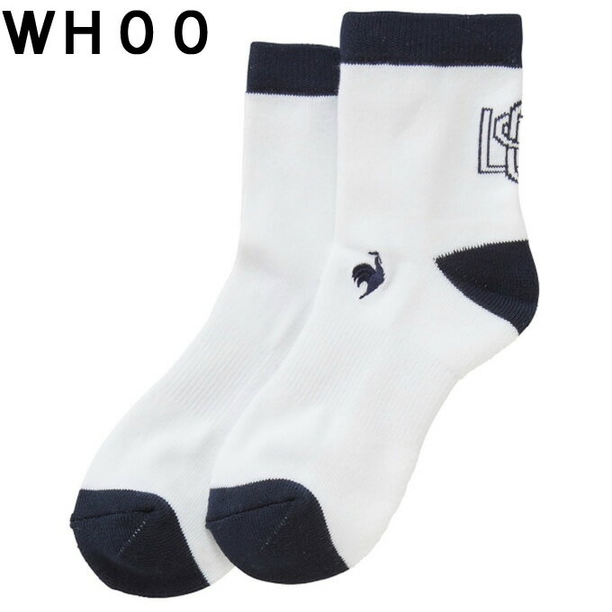 【全品対象最大10％OFF！11/20 20:00〜11/27 1:59】ルコックスポルティフ le coq sportif ゴルフ ソックス レディース シーズンエンブレムショートソックス LG5SSO06L