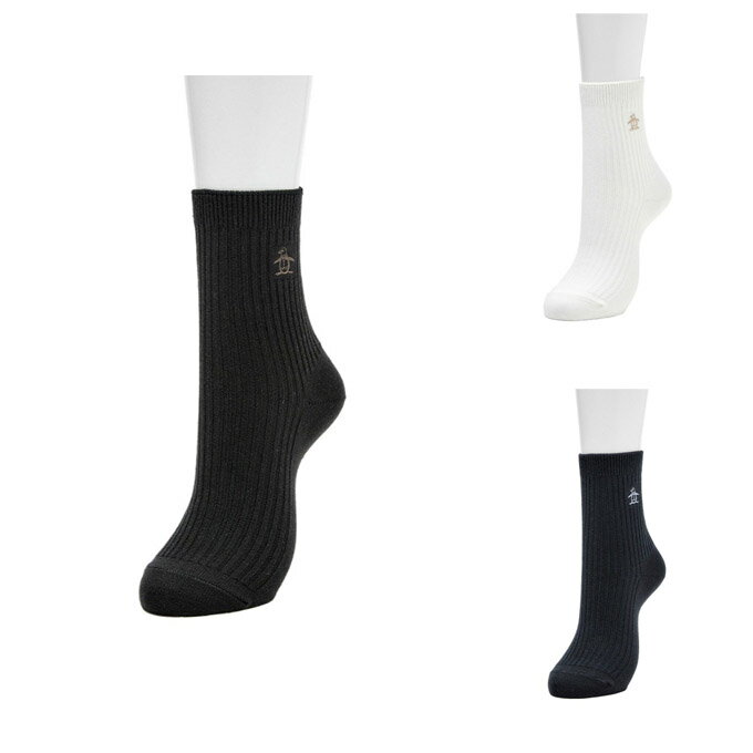 マンシング(Munsingwear) ゴルフ ソックス レディース クルー丈 ワンポイントソックス MG5SSO00L 【2025年春夏モデル】