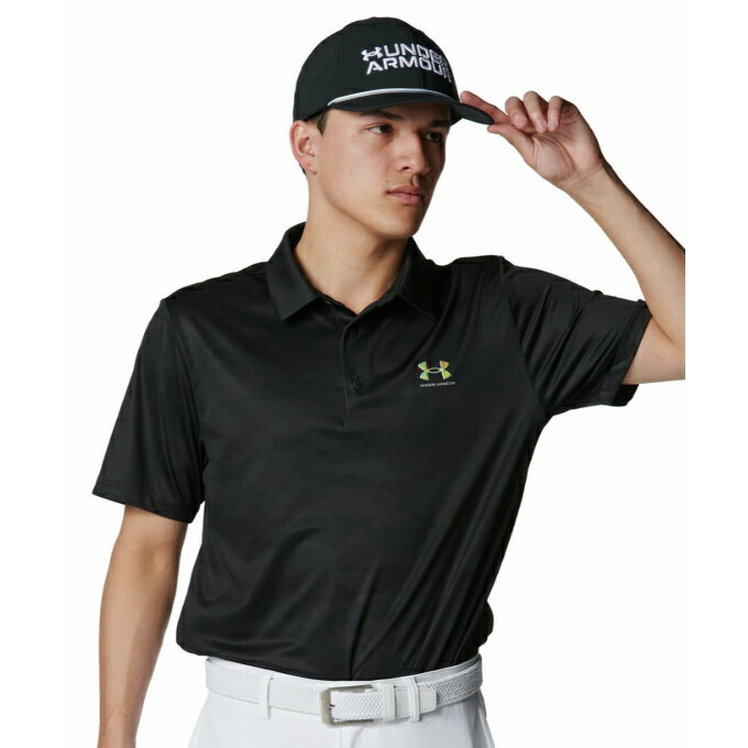 アンダーアーマー ゴルフウェア ポロシャツ 半袖 メンズ UA ARMOURDRY CAMO POLO 6001248-001 UNDER ARMOUR