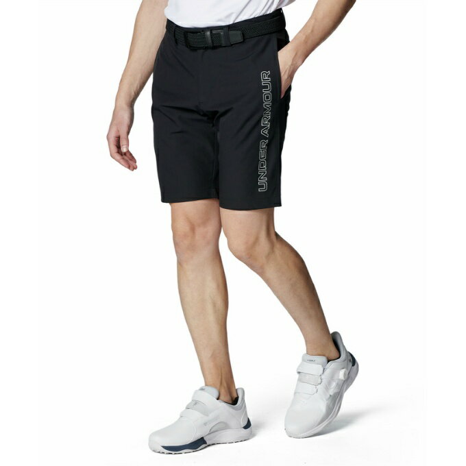 【全品最大10％OFF！6/22 20:00〜6/27 1:59】アンダーアーマー ゴルフウェア ショートパンツ メンズ UA DRIVE TEXT SHORTS 6001265-001 UNDER ARMOUR