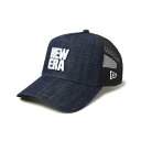 ニューエラ NEW ERA ゴルフ キャップ メンズ 9FORTY A-Frame トラッカー Denim スクエアニューエラロゴ 14388643