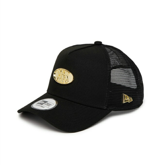 �˥塼���� NEW ERA ����� ����å� ��� 940AFTR METAL PLATE BLK GLD 14388622