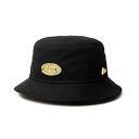 【最大1万ポイント還元!7/20 20:00~23:59】ニューエラ NEW ERA ゴルフ ハット メンズ BUCKET01 METAL PLATE BLK GLD 14388516