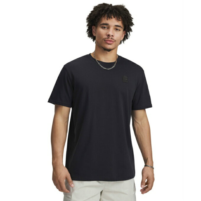アンダーアーマー バスケットボールウェア 半袖シャツ メンズ CURRY HEAVYWEIGHT TREND T-SHIRT 1390402-001 UNDER ARMOUR
