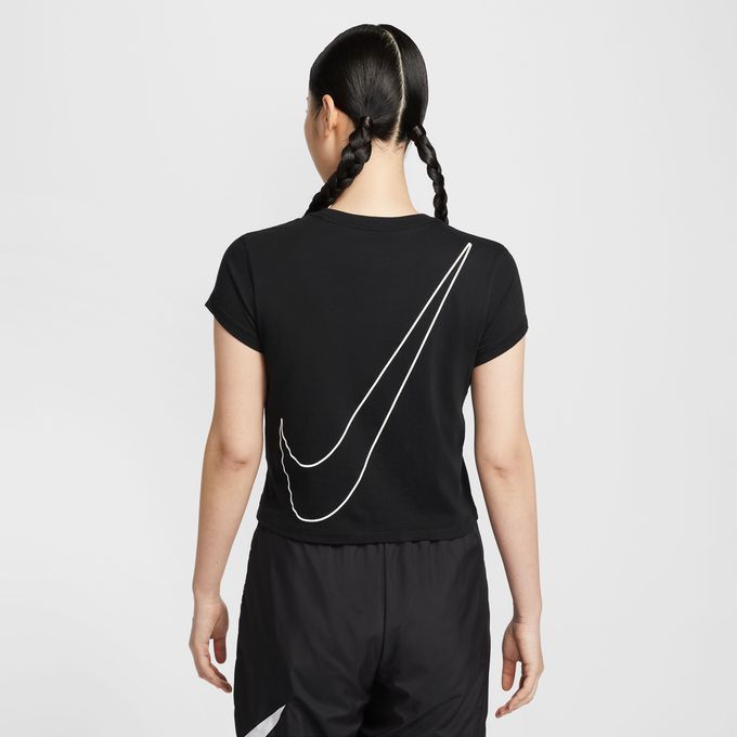 ナイキ Tシャツ 半袖 レディース L NSW CLUB 背面Bロゴ 半袖T HF9457-010 NIKE