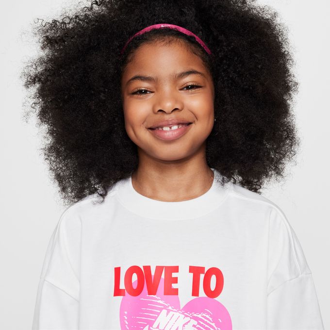 ナイキ Tシャツ 半袖 ジュニア G NSW TEE HEART スポーツウェア HM6323-100 NIKE