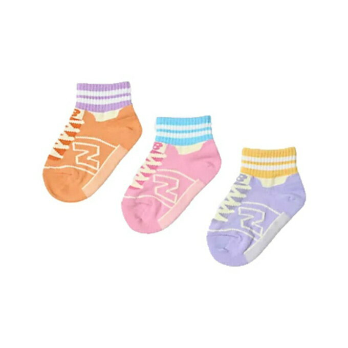 ニューバランス ソックス ジュニア Girls Socks 3 Pack LAS55649 new balance