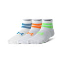 アンダーアーマー ソックス ジュニア UAエッセンシャル クオーター ソックス 3足セット 1382952-102 UNDER ARMOUR