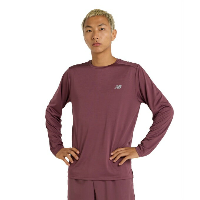 ニューバランス ランニングウェア Tシャツ 長袖 メンズ ESS 長袖T MT41225 FDP new balance