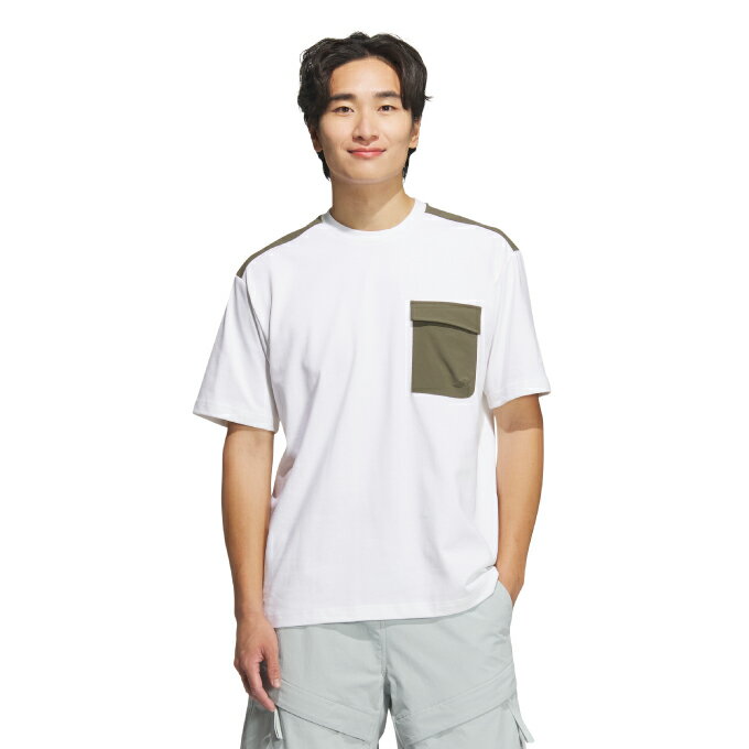 【全品最大10％OFF！6/22 20:00〜6/27 1:59】アディダス Tシャツ 半袖 メンズ CE FABMIX シティエスケープ ルーズフィット ファブリックミックス 半袖ポケットTシャツ KQD37-JM2061 adidas
