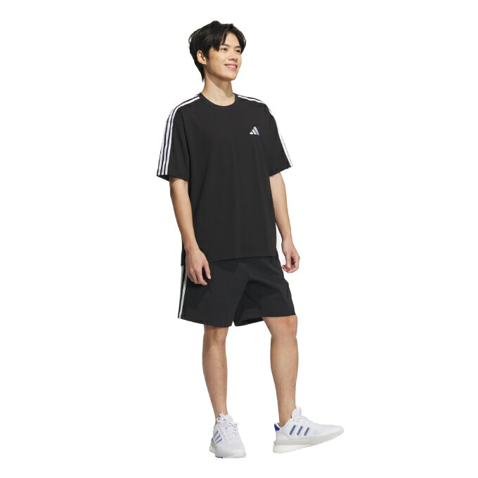 アディダス Tシャツ 半袖 メンズ エッセンシャルズ プラス ルーズフィット スリー...