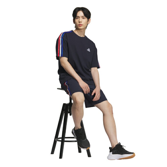 アディダス Tシャツ 半袖 メンズ エッセンシャルズ プラス ルーズフィット スリー...
