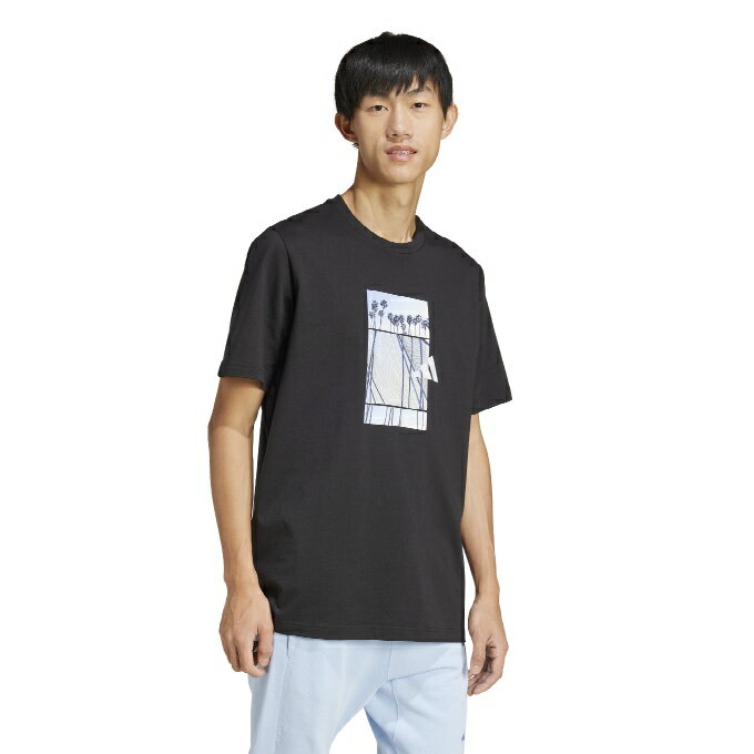 アディダス Tシャツ 半袖 メンズ Lens Elevated グラフィック半袖Tシャツ KPJ55-JJ...