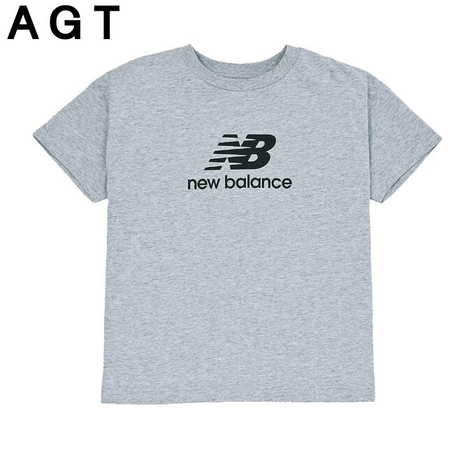 ニューバランス Tシャツ 半袖 ジュニア Stacked Logo SS Top ABT55541 new balance