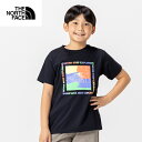 【全品対象最大10%OFF!2025年8月4日20:00~8月11日1:59】 ザ・ノース・フェイス Tシャツ 半袖 ジュニア ショートスリーブゲットモテッドグラフィックティー キッズ NTJ32575-K ノースフェイス THE NORTH FACE