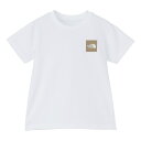 【全品対象最大10%OFF!2025年8月4日20:00~8月11日1:59】 ザ・ノース・フェイス Tシャツ 半袖 ジュニア T SS Small Square Logo Tee NTT32532-WH ノースフェイス THE NORTH FACE