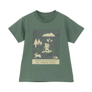 ザ・ノース・フェイス Tシャツ 半袖 ジュニア T SS Shiretoko Toko Tee NTT32534ST-DG ノースフェイス THE NORTH FACE