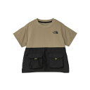 【全品対象最大10%OFF!2025年8月4日20:00~8月11日1:59】 ザ・ノース・フェイス(THE NORTH FACE) Tシャツ 半袖 ジュニア トドラーアドベンチャーティー NTT32533-CK 【国内正規品】