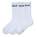 【最大10%OFFクーポン!7/4 20:00〜7/11 1:59】ニューエラ NEW ERA ソックス メンズ レディース ジュニア クルー 3ペア 1451...