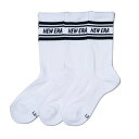 ニューエラ NEW ERA ソックス メンズ レディース ジュニア クルー 3ペア ライン 14518179