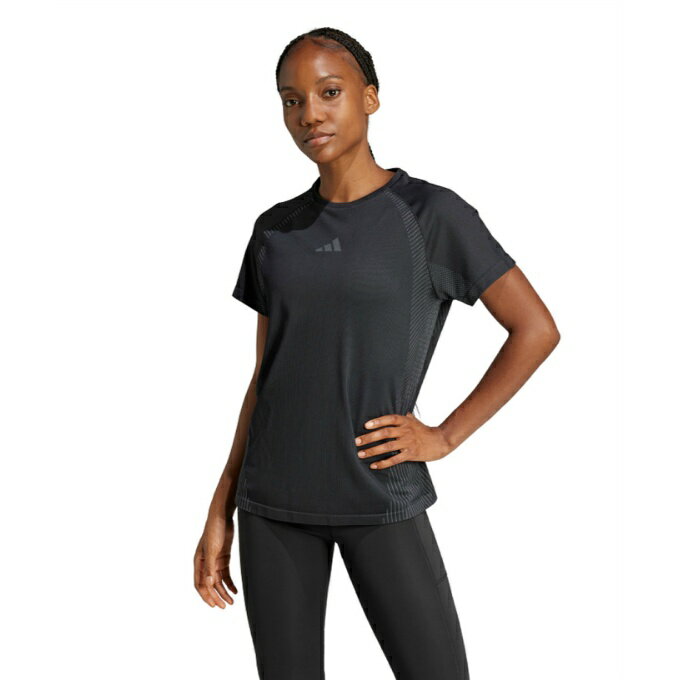 アディダス Tシャツ 半袖 レディース シームレス ニット半袖Tシャツ JH1366 KUC65 adidas