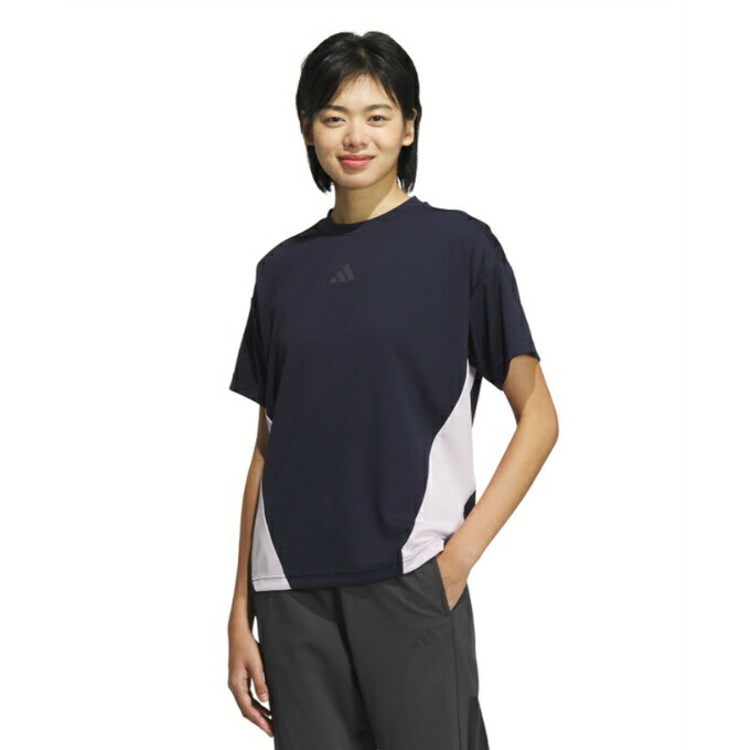 アディダス Tシャツ 半袖 レディース カラーブロック 半袖Tシャツ JP0007 KQD82 adidas