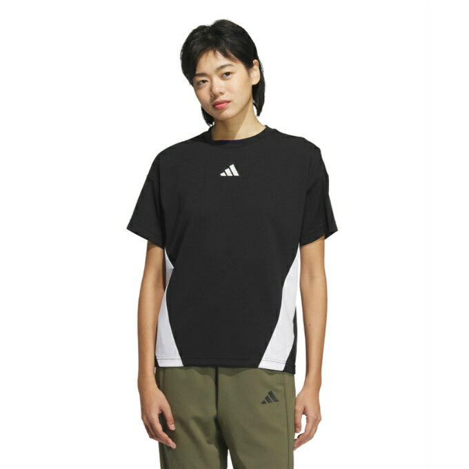 アディダス Tシャツ 半袖 レディース カラーブロック 半袖Tシャツ JP0008 KQD82 adidas