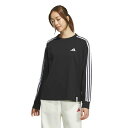 アディダス Tシャツ 長袖 レディース エッセンシャルズ プラス スリーストライプス 長袖Tシャツ JW4495 JUP43 adidas(4)