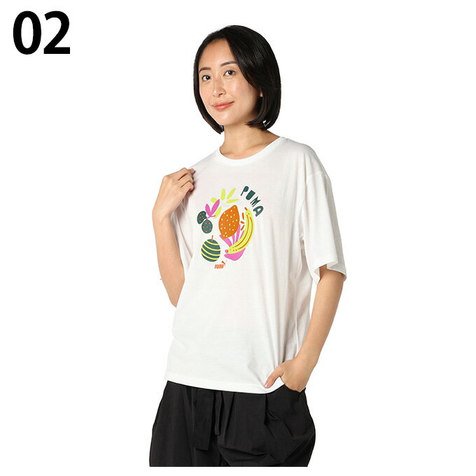 プーマ(PUMA) Tシャツ 半袖 レディース リラックス フルーティーGRX半袖T 687711