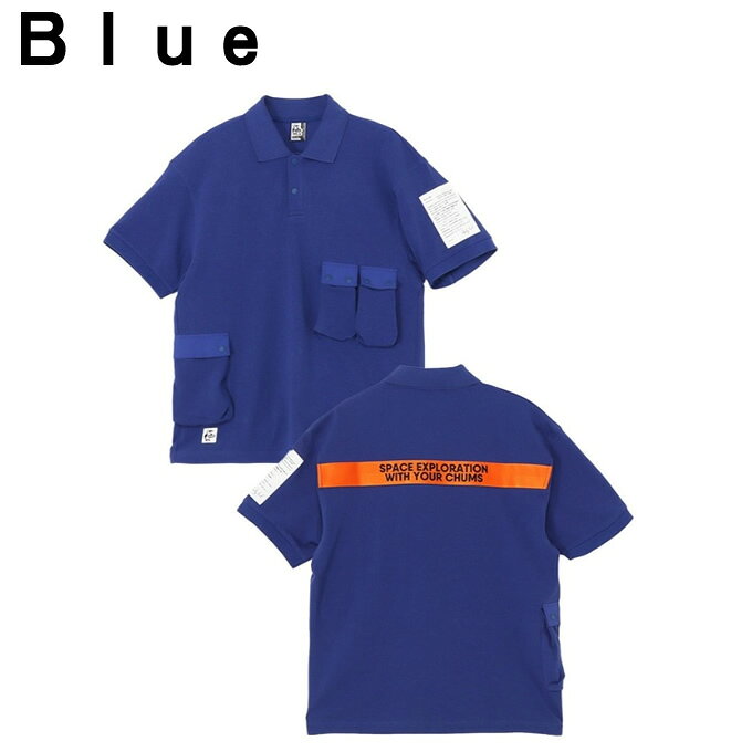 チャムス CHUMS ポロシャツ 半袖 メンズ スペースポロシャツ CH02-1236