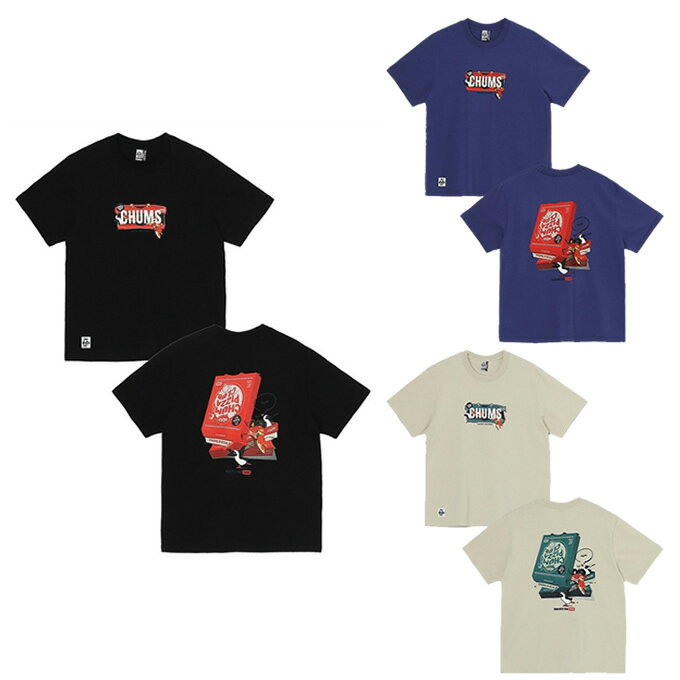 チャムス CHUMS Tシャツ 半袖 メンズ チャムスピザボックスTシャツ CH01-2518