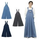 チャムス CHUMS ロングパンツ レディース オールオーバーザオーバーオールガウチョパンツ CH18-1346