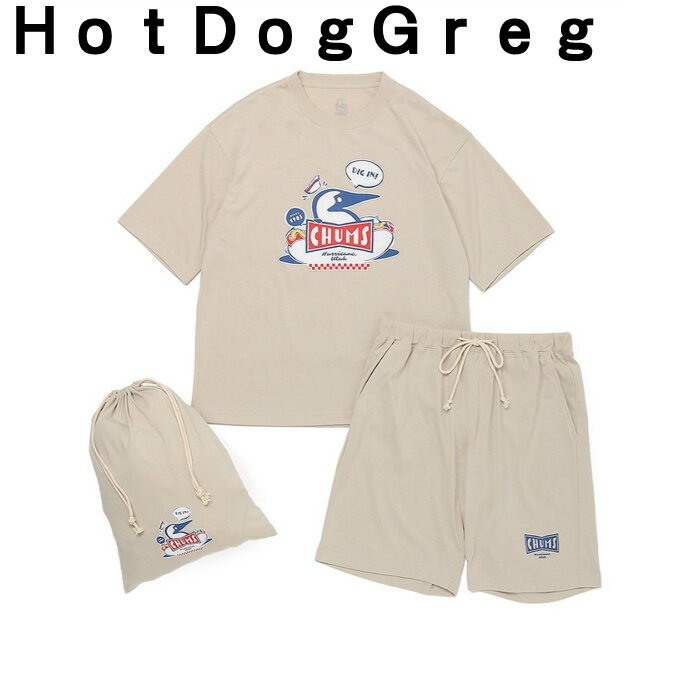チャムス CHUMS Tシャツ 半袖 メンズ チャムスホームチラックスウェアセット CH01-...