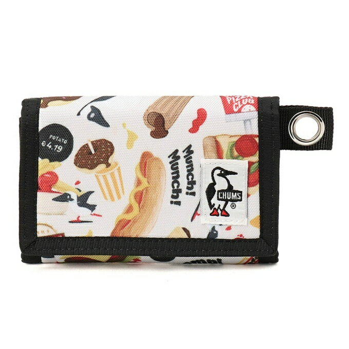 【全品対象最大10％OFF！11/20 20:00〜11/27 1:59】チャムス CHUMS 財布 メンズ レディース リサイクルスモールウォレット CH60-3570-FAST FOOD