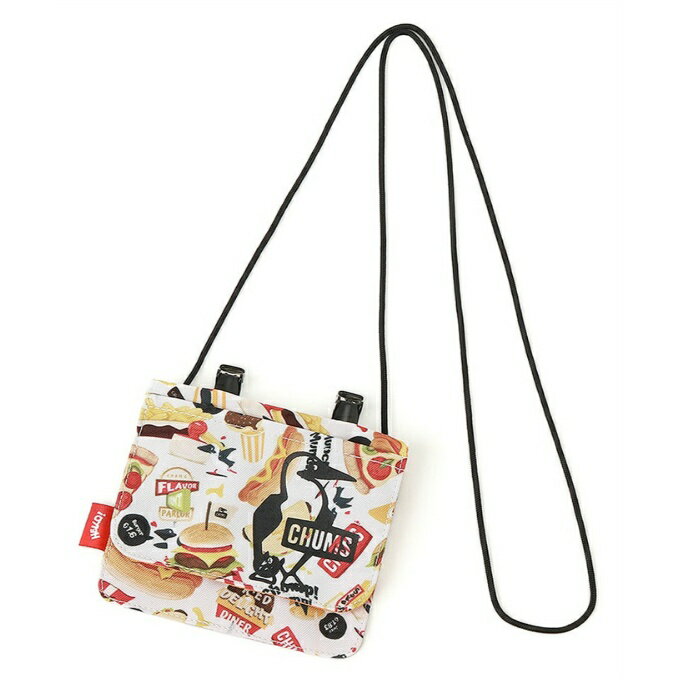 チャムス CHUMS ポーチ メンズ レディース リサイクルポケットショルダーポーチ CH60-3985-FAST FOOD