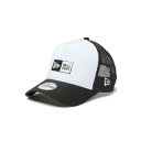 ニューエラ NEW ERA 帽子 キャップ ジュニア Youth 9FORTY A-Frame トラッカー Box Logo ホワイト/ブラック YTH920AFTR 14392039